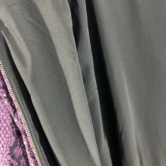 Purple Bomber Jacket with Snakeskin Print reversible! - Picture 8 of 11